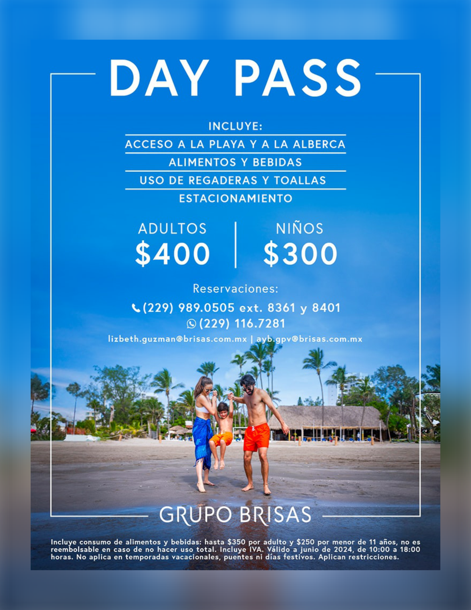 DAY PASS GRUPO BRISAS